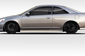 2001-2005 Honda Civic 2DR 4DR Duraflex Sleek Side Skirts 4PC - 114275