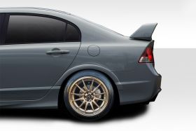 2006-2011 Honda Civic 4DR Duraflex Type M Rear Fender Flares 4PC (fits JDM Civic only) - 114281