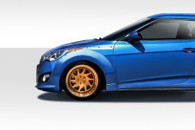 2012-2017 Hyundai Veloster Turbo Duraflex Envision Front Fender Flares 4PC - 114305