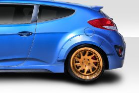 2012-2017 Hyundai Veloster Turbo Duraflex Envision Rear Fender Flares 4PC - 114306