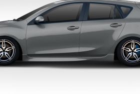 2010-2013 Mazda 3 Duraflex OEM Look Side Skirts 2PC - 114341