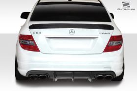 2008-2011 Mercedes C Class / C63 W204 Duraflex Super Fin Rear Diffuser 1PC (fits AMG Bumper only) - 114366
