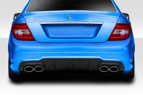 2012-2014 Mercedes C Class / C63 W204 Duraflex C63 Look Rear Diffuser 1PC (For AMG Bumper only) - 114372