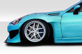2013-2019 Scion FR-S Toyota 86 Subaru BRZ Duraflex Widebody GT500 V3 Front Fenders 2PC - 114481