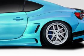 2013-2019 Scion FR-S Toyota 86 Subaru BRZ Duraflex Widebody GT500 V3 Rear Fender Flares 2PC - 114482