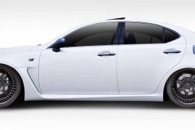 2008-2014 Lexus IS-F Duraflex W-1 Side Skirts Rocker Panels 2PC - 114740