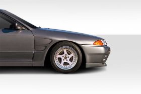 1989-1994 Nissan Skyline R32 2DR Duraflex D-Sport Wide Body Front Fender Flares 2PC - 114768