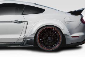 2015-2019 Ford Mustang Duraflex KT Wide Body Rear Fender Flares 4PC - 114808