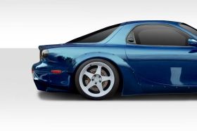 1993-1997 Mazda RX-7 Duraflex TKO Boss Wide Body Rear Fender Flares 2PC - 114862