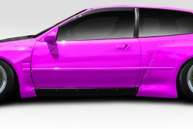 1992-1995 Honda Civic HB Duraflex TKO RBS Wide Body Side Skirts Rocker Panels 2PC - 114903