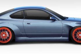 1999-2002 Nissan Silvia S15 Duraflex TKO RBS Wide Body Side Skirts Rocker Panels 2PC - 114906
