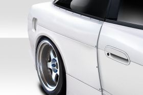 1989-1994 Nissan 240SX S13 HB Duraflex V Speed Wide Body Rear Fenders 3PC - 114925