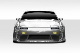 1989-1994 Nissan 240SX S13 Duraflex V Speed Wide Body Front Bumper Cover 3PC - 114926