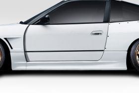 1989-1994 Nissan 240SX S13 Duraflex V Speed Wide Body Side Skirt Rocker Panels 2PC - 114928