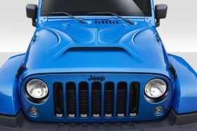 2007-2018 Jeep Wrangler Duraflex Predator Hood 1PC - 114963