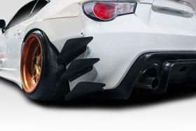2013-2019 Scion FR-S Toyota 86 Subaru BRZ Duraflex GT500 V3 Rear Bumper Canards 6PC - 114986