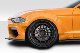 2018-2019 Ford Mustang Duraflex Grid Wide Body Front Fender Flares 4PC - 114997