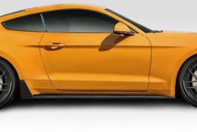 2015-2019 Ford Mustang Duraflex Grid V2 Side Skirts Rocker Panels 2PC - 115004