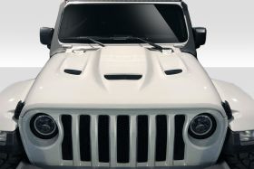 2019-2019 Jeep Wrangler Duraflex Hellcat Look Hood 1PC - 115007