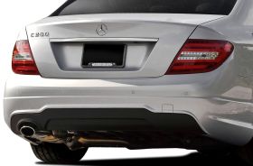 2008-2014 Mercedes C Class W204 C250 Vaero C63 V2 Look Rear Bumper Cover (with PDC) 2PC - 112041