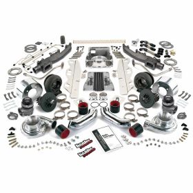 Twin Turbocharger System Chevy Small Block Stock Block Standard Heads Includes High-Pressure Wastegates Banks Power - 21107