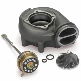 Turbo Upgrade Kit 99.5-03 Ford 7.3L Big-Head Wastegate Compressor Wheel Quick Turbo Banks Power - 24458