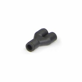 Fitting Y Female 1/4 Inch Push-Lock Black Nylon Water-Methanol Injection Banks Power - 45123