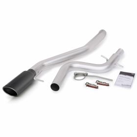 Monster Exhaust System Single Exit Black Tip 09-10 VW Volkswagen Jetta 2.0L TDI Banks Power - 46180-B