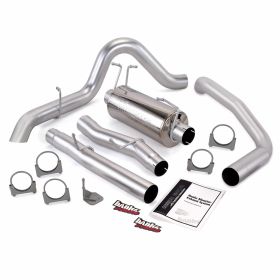 Monster Exhaust System Single Exit Turndown 03-07 Ford 6.0 F450-F550 Extended Cab 162 inch Banks Power - 47286