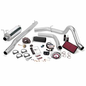 Stinger Plus Bundle Power System W/Single Exit Exhaust Black Tip 99.5-03 Ford 7.3L F250/F350 Automatic Transmission Banks Power - 47551-B