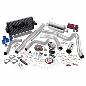 PowerPack Bundle Complete Power System W/Single Exit Exhaust Chrome Tip 99.5-03 Ford 7.3L F250/F350 Automatic Transmission Banks Power - 47556