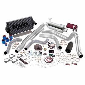 PowerPack Bundle Complete Power System W/Single Exit Exhaust Black Tip 00-03 Ford 7.3L Excursion Banks Power - 47574-B