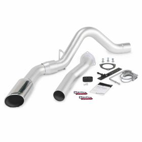 Monster Exhaust System Single Exit Chrome Tip 07-10 Chevy 6.6L LMM ECSB-CCLB to Banks Power - 47784