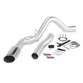 Monster Exhaust System Single Exit Chrome Tip 11-14 Chevy 6.6L LML ECLB-CCLB to Banks Power - 47786