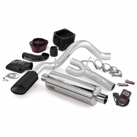 Stinger Bundle Power System W/Single Exit Exhaust Black Tip 99-02 Chevy 4.8-5.3L ECSB Banks Power - 48030-B