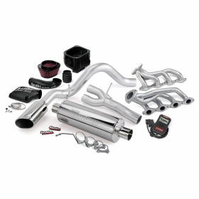 PowerPack Bundle Complete Power System W/AutoMind Programmer Chrome Tailpipe 09 Chevy 5.3L CCSB-ECSB FFV Flex-Fuel Vehicle Banks Power - 48077