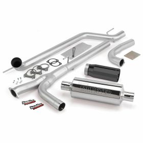 Monster Exhaust System Single Exit Black Tip 04-15 Nissan 5.6L Titan All Cab/Beds Banks Power - 48123-B