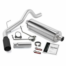 Monster Exhaust System Single Exit Black Tip 00-06 Toyota 3.4L 4.0L 4.7L Tundra Banks Power - 48130-B