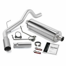Monster Exhaust System Single Exit Chrome Tip 00-06 Toyota 3.4L 4.0L 4.7L Tundra Banks Power - 48130