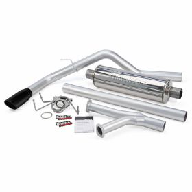 Monster Exhaust System Single Exit Black Tip 07-08 Toyota Tundra 5.7L RCSB Regular Cab Short Bed Banks Power - 48131-B