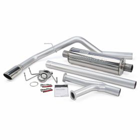 Monster Exhaust System Single Exit Chrome Tip 07-08 Toyota Tundra 5.7L Crew Max Short Bed/RCSB/RCLB/DCSB/DCLB Banks Power - 48132