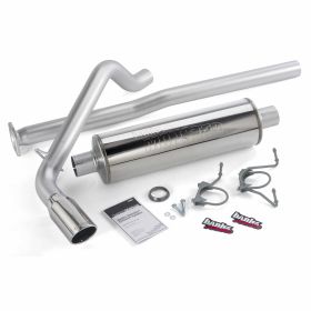 Monster Exhaust System Single Exit Chrome Tip 13-14 Toyota Tacoma 4.0L ECLB-DCLB Banks Power - 48139