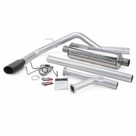 Monster Exhaust System Single Exit Black Tip 09-17 Toyota Tundra 4.6/5.7L DCMB-CMSB Banks Power - 48140-B
