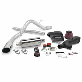Stinger Bundle Power System W/Single Exit Exhaust Chrome Tip 11-14 Ford F-150 3.5L EcoBoost Regular Cab Short Bed Banks Power - 48494