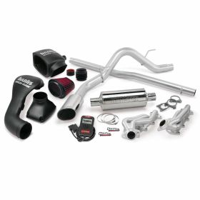 PowerPack Bundle Complete Power System W/Single Exit Exhaust Chrome Tip 04-08 Ford 5.4L F-150 ECLB Banks Power - 48534