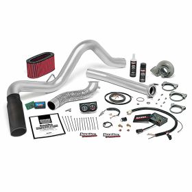 Stinger Plus Bundle Power System W/Single Exit Exhaust Black Tip 95.5-97 Ford 7.3L Manual Transmission Banks Power - 48560-B