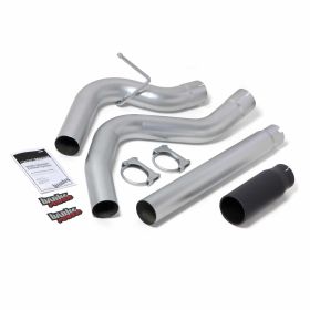 Monster Exhaust System Single Exit Black Tip 14-16 Ram 1500 3.0L EcoDiesel Banks Power - 48601-B