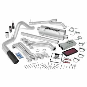 PowerPack Bundle Complete Power System Black Tip 93-97 Ford 460 Standard Cab Manual Transmission Banks Power - 48815-B