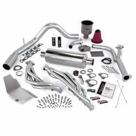 PowerPack Bundle Complete Power System W/Single Exit Exhaust Chrome Tip 00-04 Ford 6.8L Excursion No EGR Banks Power - 49134
