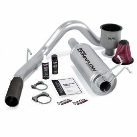Stinger Bundle Power System W/Single Exit Exhaust Black Tip 99-04 Ford 6.8L Excursion Banks Power - 49139-B